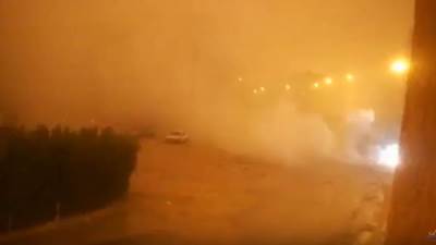 بالفيديو.. رعب في 6 أكتوبر بسبب انفجار خطوط الكهرباء