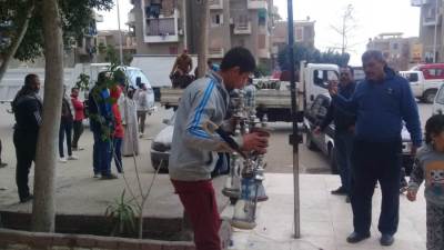 جهاز مدينة القاهرة الجديدة يحارب " الشيشة "