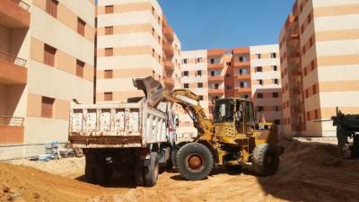تنفيذ مرافق الإسكان الاجتماعى وبيت الوطن والأكثر تميزاً بالعبور الجديدة