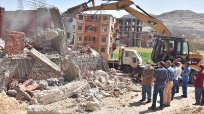 تنفيذ 3007 حالة ازالة لمخالفات البناء والتعديات بأسيوط