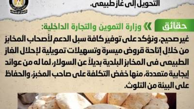 هل سيتم إغلاق المخابز التي لم تسدد تكلفة التحويل إلى غاز طبيعي؟.. الحكومة تكشف الحقيقة