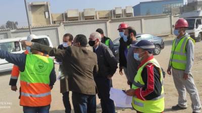 رئيس «المقاولون العرب» يتفقد مشروع كوبري السلام بالطريق الدائري (صور)