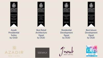 الشرقيون للتنمية العمرانية " OUD " تتميز فى 2020 باقتناص 4 جوائز عقارية