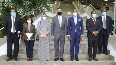 رئيس البريد المصري يستقبل السكرتير العام لمنطقة التجارة الحرة القارية الافريقية