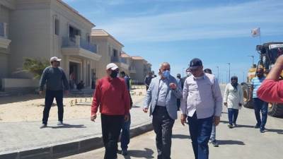 صور|| مسئولو الإسكان يتفقدون المشروعات الجاري تنفيذها في "المنصورة الجديدة"