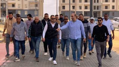 خلف الله يتفقد أعمال مشروع سكن لكل المصريين بمدينة العلمين الجديدة"